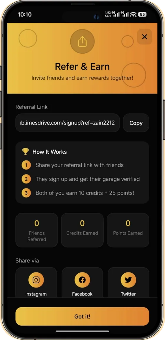 Refer and earn